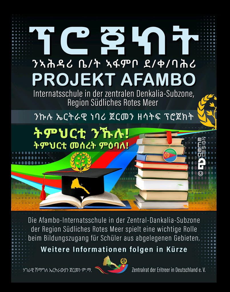 AmanEri's tweet photo. Successful seminar today in Munich on the Afambo School Project! The local community warmly embraced the fundraising call & pledged support—both financially & organizationally.
Motto: “No one should be left behind.”
#AfamboSchool #EducationForAll #EritreanCommunity #München https://t.co/uFvX52hDRe