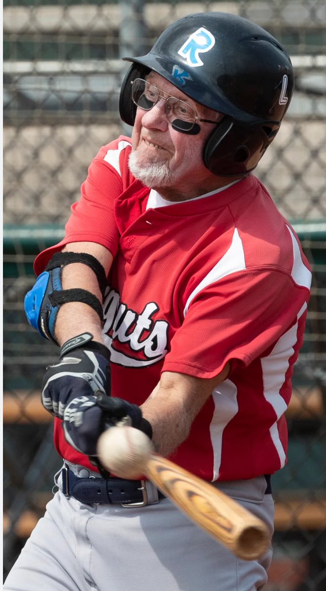 stank22438's tweet photo. Still love playing ball! I actually tore something in my back on that swing.#dropyonuts #makeaplay #haveaday https://t.co/WxjHQxSS4u
