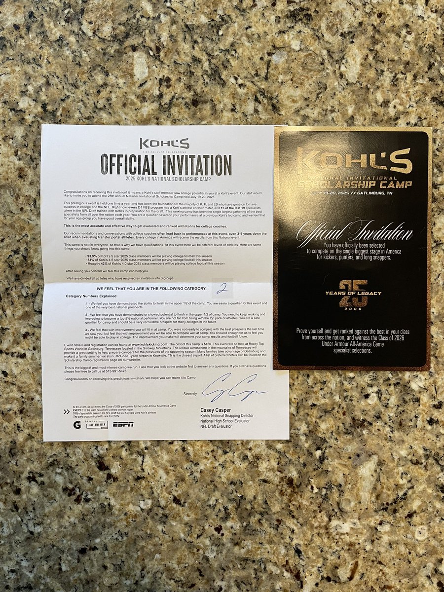 James Phillips (@jwphillips66) on Twitter photo Just got home from the Tennessee Tech specialist camp and vacation. Received this in the mail. So honored to be invited to the Kohlโs Scholarship Camp. Thank you to <a href="/KohlsSnapping/">Kohl's Snapping Camps</a> and Coach Casper. <a href="/CoachDJWhite/">DJ White</a> <a href="/kyleyoung_BSU/">Kyle Young</a> <a href="/coachdc34/">Drew Canan</a> <a href="/CoachSteveAdams/">Steve Adams</a> <a href="/CoachShaneBaker/">Coach Shane Baker</a> Just got home from the Tennessee Tech specialist camp and vacation. Received this in the mail. So honored to be invited to the Kohlโs Scholarship Camp. Thank you to <a href="/KohlsSnapping/">Kohl's Snapping Camps</a> and Coach Casper. <a href="/CoachDJWhite/">DJ White</a> <a href="/kyleyoung_BSU/">Kyle Young</a> <a href="/coachdc34/">Drew Canan</a> <a href="/CoachSteveAdams/">Steve Adams</a> <a href="/CoachShaneBaker/">Coach Shane Baker</a>