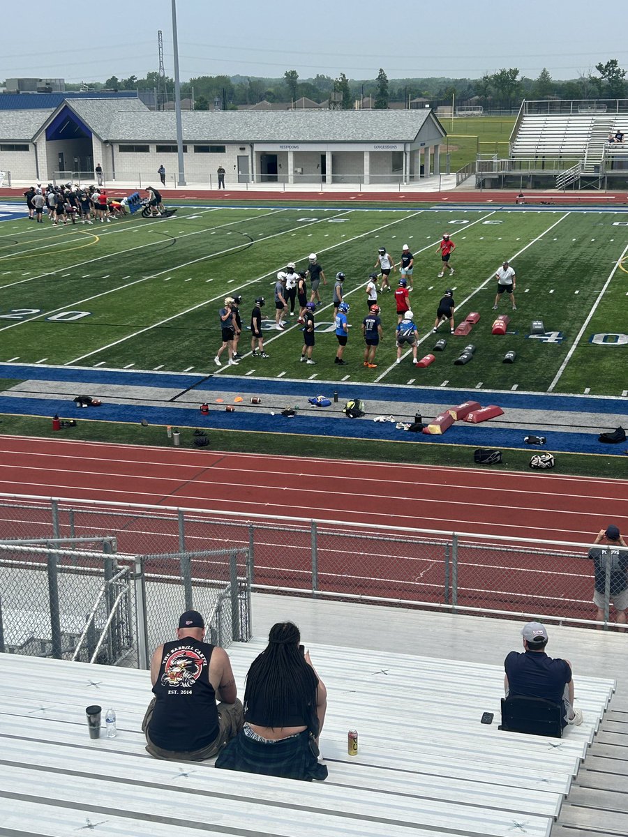 Nice day for the <a href="/MTUFB/">Michigan Tech Football</a> satellite camp <a href="/WLWestern_FB/">WLW Football</a>