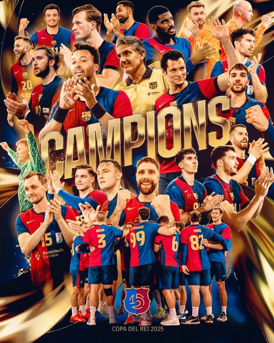 Pilar Alegría (@pilar_alegria) on Twitter photo ¡Enhorabuena al <a href="/FCBhandbol/">Barça Handbol</a> por este nuevo título de Copa, el 12º consecutivo!
Enhorabuena también al <a href="/ADEMARLEON/">//Abanca Ademar León</a> por llegar a la final, ¡habéis hecho un torneo fantástico! ¡Enhorabuena al <a href="/FCBhandbol/">Barça Handbol</a> por este nuevo título de Copa, el 12º consecutivo!
Enhorabuena también al <a href="/ADEMARLEON/">//Abanca Ademar León</a> por llegar a la final, ¡habéis hecho un torneo fantástico!