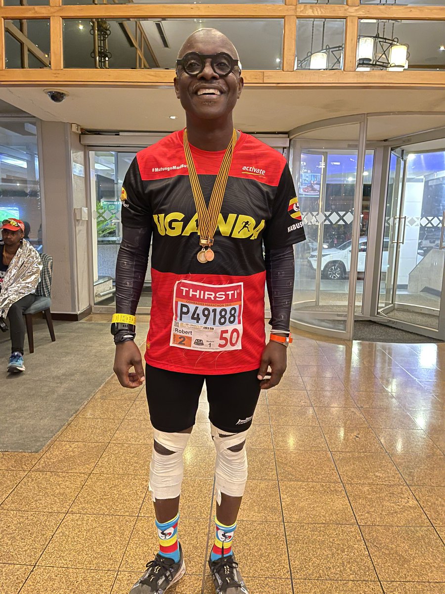 Appelez-moi-Kizza (@appelezmoikizza) on Twitter photo The man has always told you that “running is hard”. Y’all put RESPEK to the man’s name….The CEO, our leader, Ndugu, HM…<a href="/rkabushenga/">Snr. Cde. Robert Kabushenga</a> is a back-to-back medalist; a two time Comrade. 🫡 👊🏾 The man has always told you that “running is hard”. Y’all put RESPEK to the man’s name….The CEO, our leader, Ndugu, HM…<a href="/rkabushenga/">Snr. Cde. Robert Kabushenga</a> is a back-to-back medalist; a two time Comrade. 🫡 👊🏾