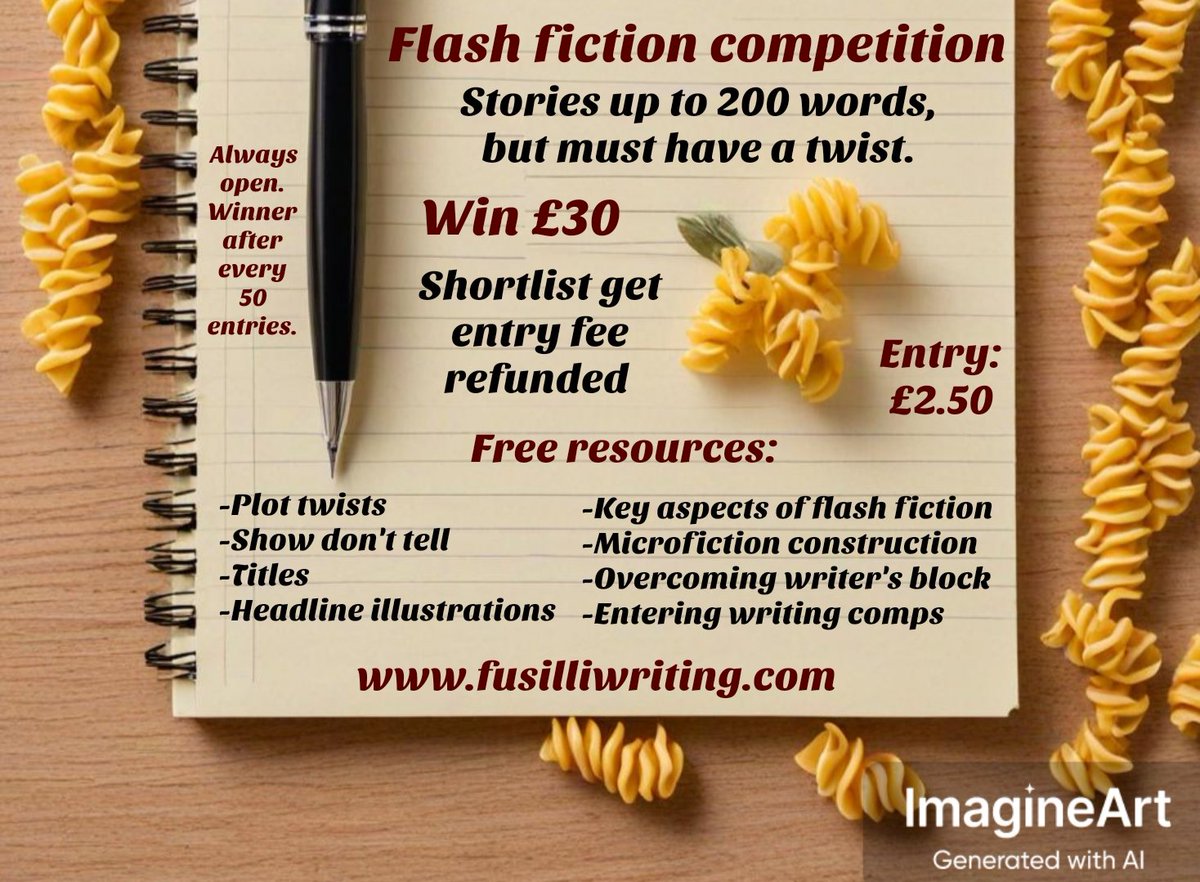 FusilliW's tweet image. #flashfiction #Microfiction #creativewriting #writing #writingcompetition