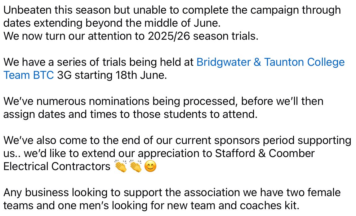 Somerset Schools FA (@schoolssomerset) on Twitter photo <a href="/Somerset_Awards/">Somerset Business Awards, UK</a> <a href="/SportSomerset/">Somerset Sport</a> <a href="/swsportsnews/">South West Sports News</a> <a href="/bbcsomerset/">BBC Somerset</a> <a href="/NSomTimes/">North Somerset Times</a> <a href="/SomersetLive/">Somerset Live</a> <a href="/MendipBizAwards/">Mendip Business Awards</a> <a href="/BathBizNews/">BathBusinessNews</a> <a href="/BathBusiness/">Bath Business Club</a> <a href="/BathRotary/">Rotary Club of Bath</a> <a href="/TauntonRotary/">Taunton Rotary</a> <a href="/MidSomSport/">Mid-Somerset Sport</a> <a href="/TeamBTC_Sports/">TEAM BTC</a> <a href="/LDO_Helicopters/">Leonardo Helicopters</a> <a href="/Screwfix/">Screwfix</a> <a href="/wessexwater/">Wessex Water</a> <a href="/rotork/">Rotork</a> <a href="/Bradfords_Build/">Bradfords Building Supplies</a> <a href="/MulberryEngland/">Mulberry</a> <a href="/Dickies/">Dickies</a> <a href="/Somerset_Awards/">Somerset Business Awards, UK</a> <a href="/SportSomerset/">Somerset Sport</a> <a href="/swsportsnews/">South West Sports News</a> <a href="/bbcsomerset/">BBC Somerset</a> <a href="/NSomTimes/">North Somerset Times</a> <a href="/SomersetLive/">Somerset Live</a> <a href="/MendipBizAwards/">Mendip Business Awards</a> <a href="/BathBizNews/">BathBusinessNews</a> <a href="/BathBusiness/">Bath Business Club</a> <a href="/BathRotary/">Rotary Club of Bath</a> <a href="/TauntonRotary/">Taunton Rotary</a> <a href="/MidSomSport/">Mid-Somerset Sport</a> <a href="/TeamBTC_Sports/">TEAM BTC</a> <a href="/LDO_Helicopters/">Leonardo Helicopters</a> <a href="/Screwfix/">Screwfix</a> <a href="/wessexwater/">Wessex Water</a> <a href="/rotork/">Rotork</a> <a href="/Bradfords_Build/">Bradfords Building Supplies</a> <a href="/MulberryEngland/">Mulberry</a> <a href="/Dickies/">Dickies</a>