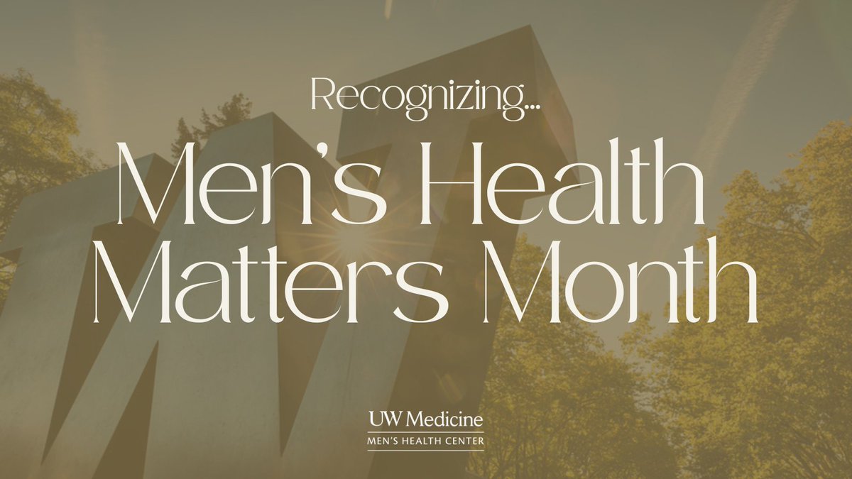 June is Men’s Health Awareness Month! All month we’ll be sharing info, tips, and resources to raise awareness about key men’s health issues. Stay tuned and take charge of your health! #UWMensHealthMonth2025