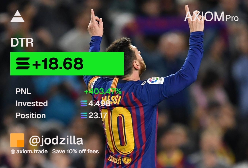 Amazing work Nick!

Holding strong 🚀 $DTR