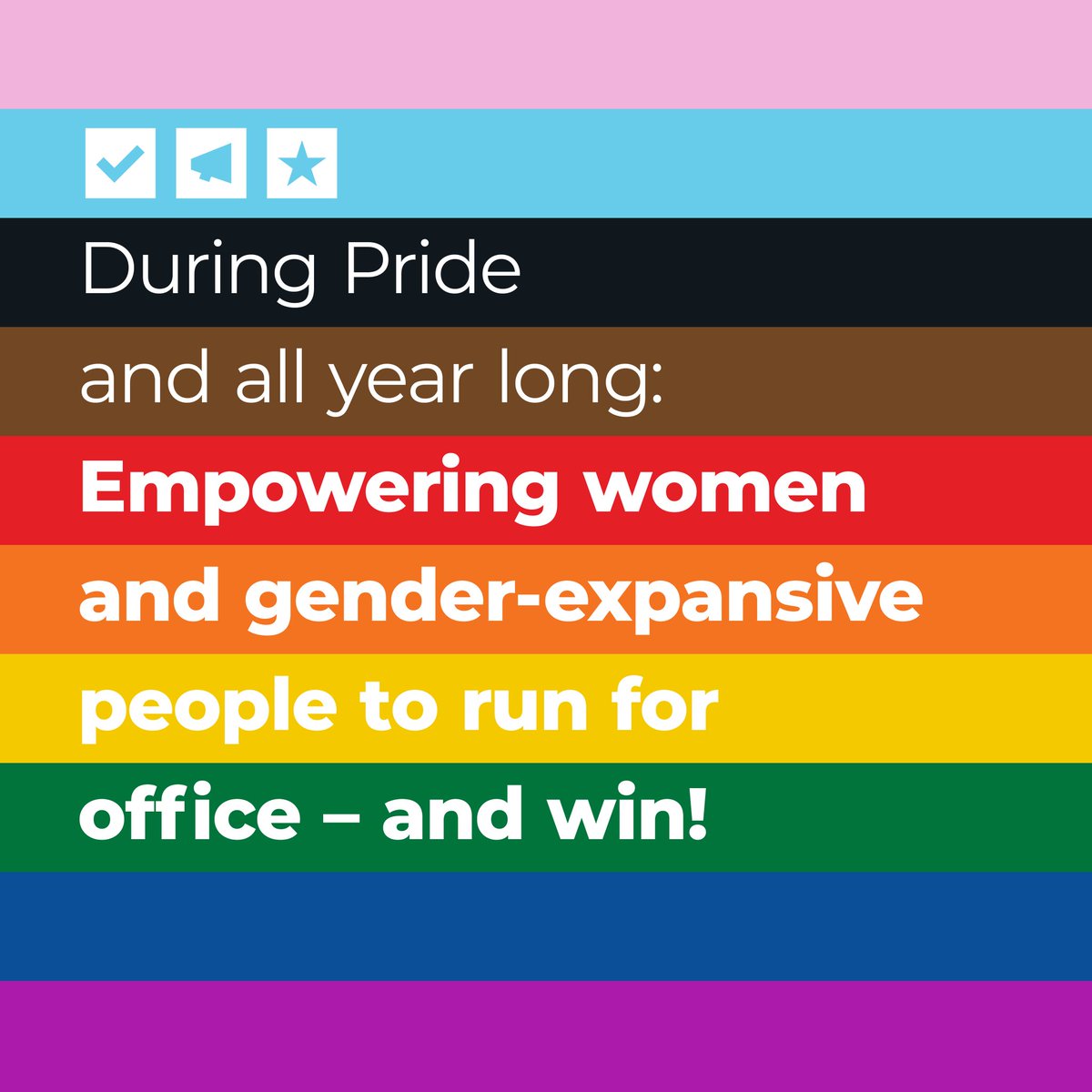 VRLAction's tweet image. An inclusive democracy demands more queer, feminist, anti-racist voices in office. This Pride, run. 🌈