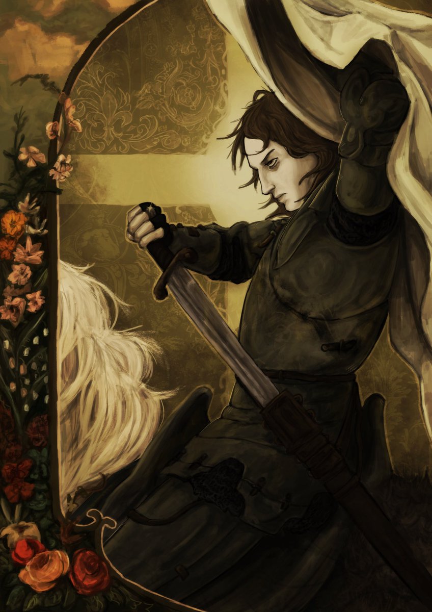 fozzoyeur's tweet image. #jeannedarc #joanofarc #digitalart #art #krita #history #frenchhistory #medieval #middleages #hundredyearswar