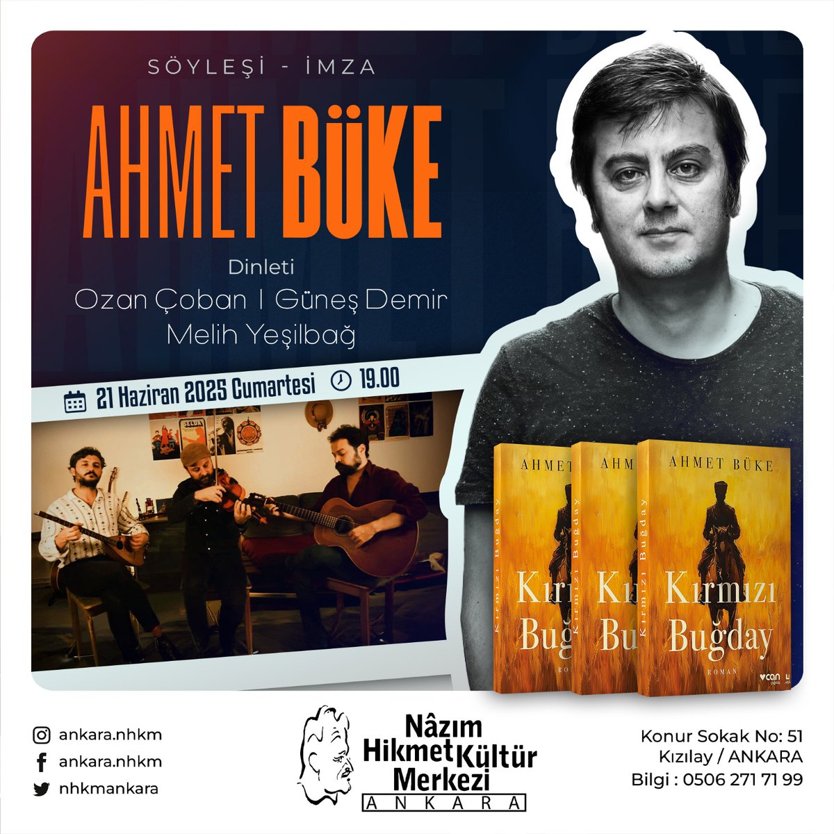 NHKMAnkara's tweet photo. Ankara Nâzım Hikmet Kültür Merkezi'nde bu ay ⬇️ https://t.co/7NJ07MQU08