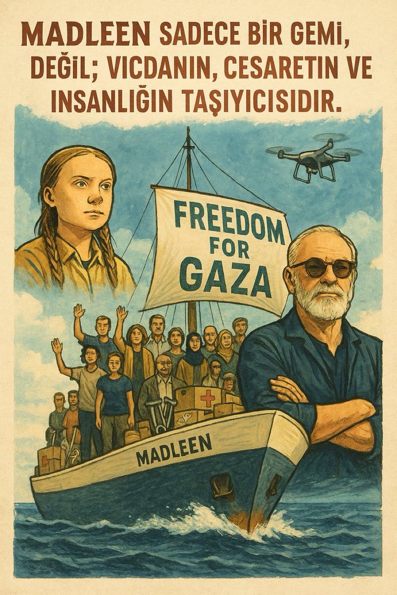 #VicdanGemisiniYalnızBırakma
#WeAreMadleen
Filistin Yalnız Değildir