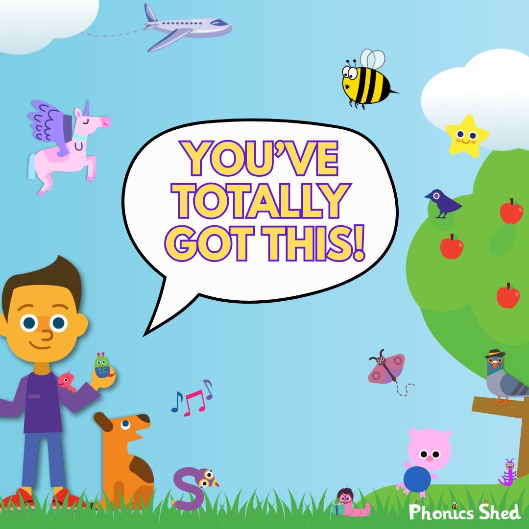 PhonicsShed's tweet image. 🌟💫 Good Luck to all the children, educators, parents and carers involved in the phonics screening check this week. 💫🌟

#phonicsshed #eyfs #ks1