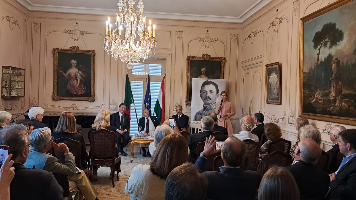 Emilia Fabian Dr (@emiliafabiandr) on Twitter photo Fullhouse book launch of "Exiled in Madeira: Documents on the last months of the life of Charles of Austria-Hungary" at our Embassy in collaboration with <a href="/VonFoundation/">Otto von Habsburg Foundation</a> with Prof Jaime Nogueira Pinto, Gergely Fejérdy, Pedro Siqueira de Almeida.
The program was also attended by Fullhouse book launch of "Exiled in Madeira: Documents on the last months of the life of Charles of Austria-Hungary" at our Embassy in collaboration with <a href="/VonFoundation/">Otto von Habsburg Foundation</a> with Prof Jaime Nogueira Pinto, Gergely Fejérdy, Pedro Siqueira de Almeida.
The program was also attended by
