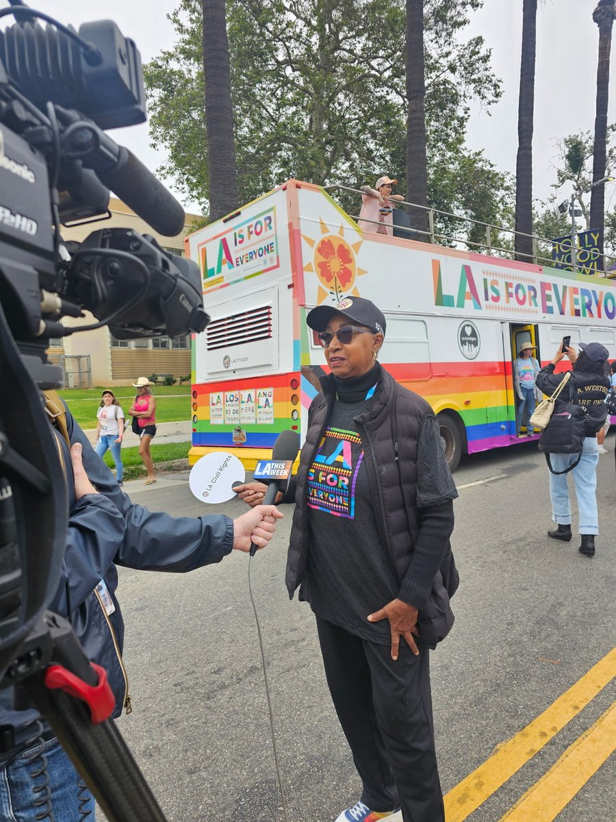 Today, we’re riding high on the double-decker bus at the 2025 LA Pride Parade! 🏳️‍🌈 Come celebrate with our LA City leaders and don’t miss your chance to snap a pic of our #LAisForEveryone signs, shirts, and banners! 🌈