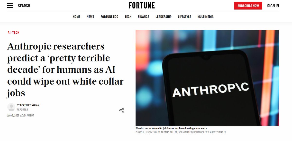 Dario Amodei never tires of outlining the serious impact on AI. Many now see him as an AI doomer, but he is simply trying to warn us about what is coming.

Why is this so important? Let me explain: