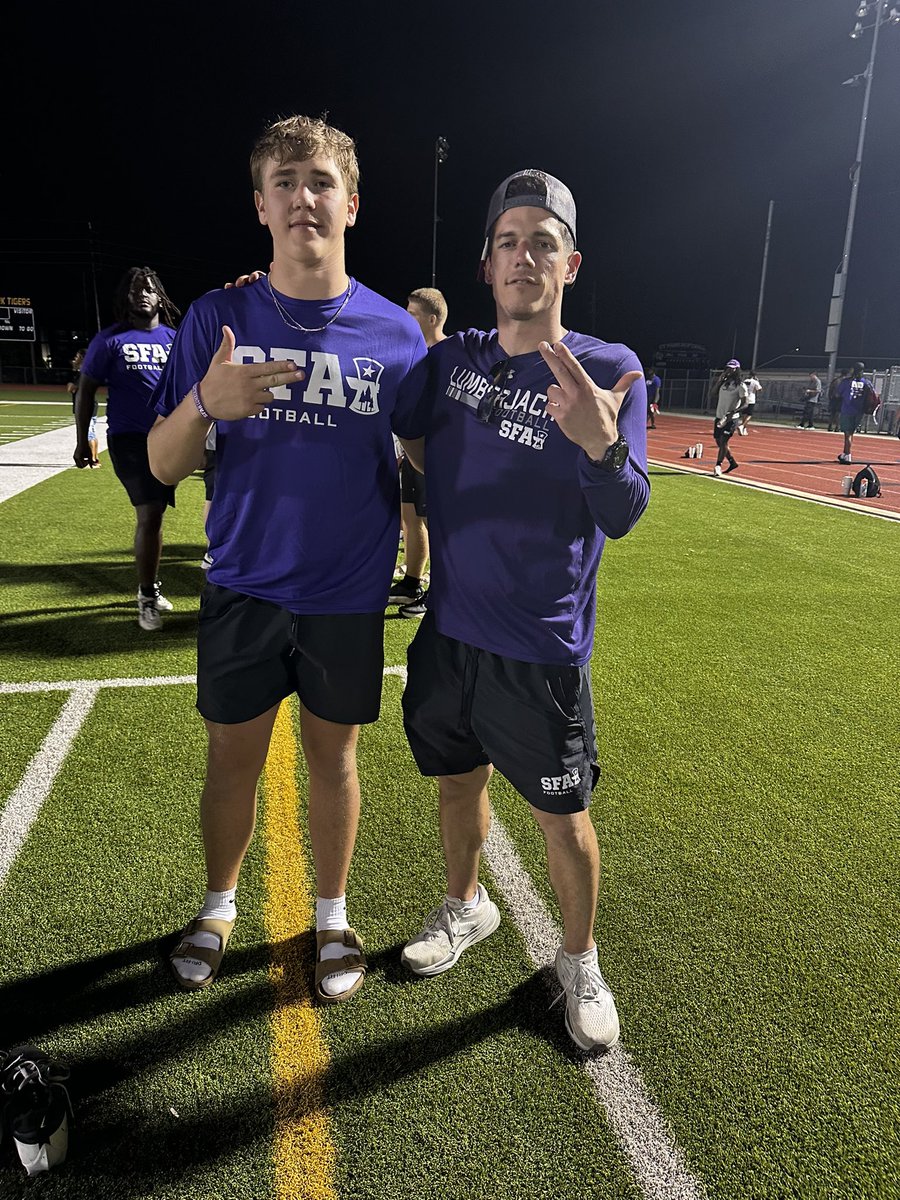 Jase Mueller (@jasemueller16) on Twitter photo Had a great time at the SFA camp. I appreciate the coaching staff that taught and coached me.
<a href="/CoachWhitt_/">Shaun Whittinghill</a> 
<a href="/CoachNEUP/">Andrew Neupert</a> 
<a href="/CoachG_Rushing/">Gerald Rushing</a> 
<a href="/DLcoachbeck/">Kevon Beckwith</a> Had a great time at the SFA camp. I appreciate the coaching staff that taught and coached me.
<a href="/CoachWhitt_/">Shaun Whittinghill</a> 
<a href="/CoachNEUP/">Andrew Neupert</a> 
<a href="/CoachG_Rushing/">Gerald Rushing</a> 
<a href="/DLcoachbeck/">Kevon Beckwith</a>