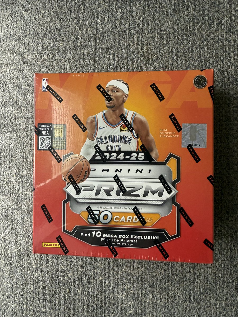 Shipping this MegaBox of 2024-25 #NBA Prizm for FREE to 1 lucky follower! #TheHobby 

To enter FREE Giveaway:
•Like tweet
•Follow <a href="/TheHobby247/">The Hobby 24/7</a> 
•Comment who wins &amp; the final score of Pacers/Thunder Game 2 #NBAFinals