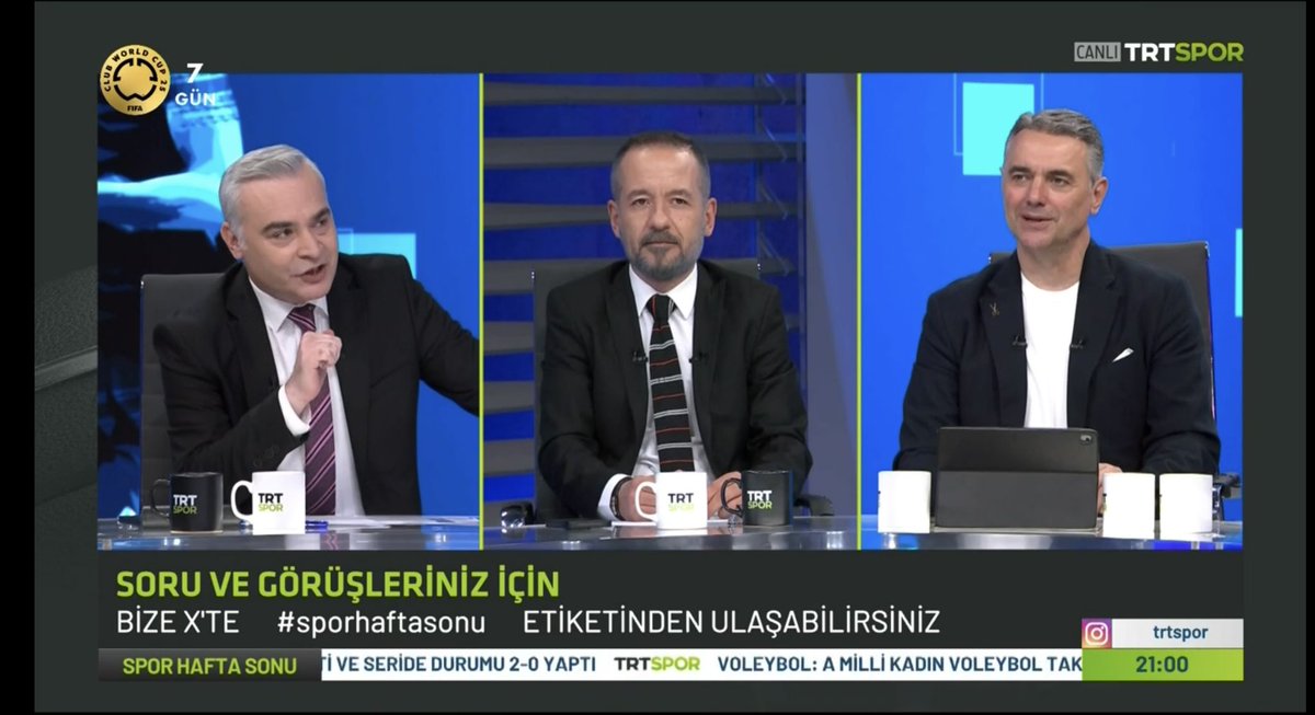 Alp Pehlivan (@alppehlivan1) on Twitter photo TRT SPOR Kanalı
“SPOR HAFTA SONU” programında Onur Şahin ve <a href="/serdarkellecii/">Serdar Kelleci</a> ile yayınımız başladı… TRT SPOR Kanalı
“SPOR HAFTA SONU” programında Onur Şahin ve <a href="/serdarkellecii/">Serdar Kelleci</a> ile yayınımız başladı…