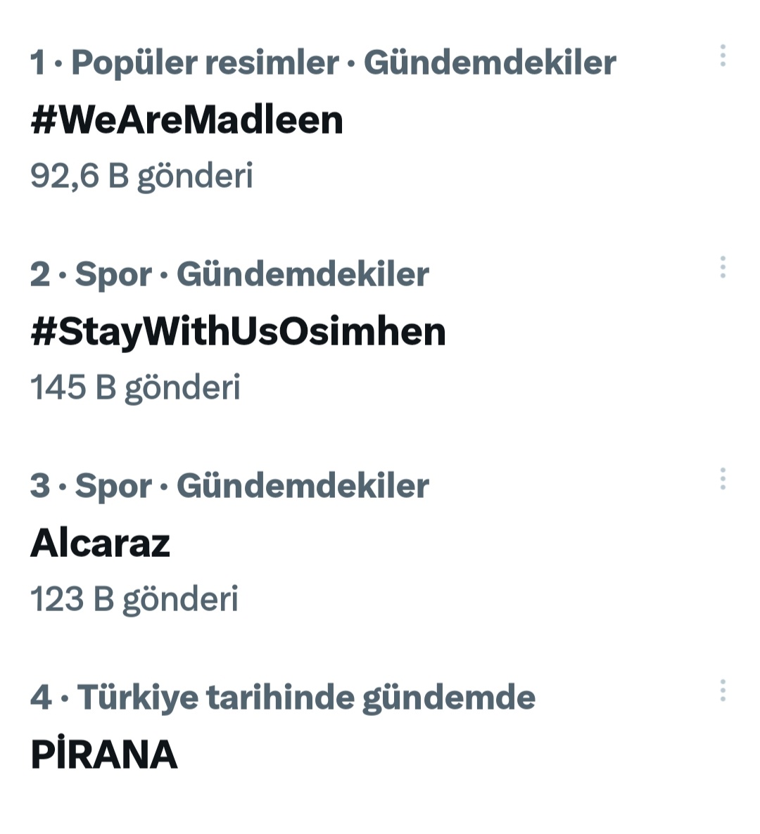 Bir twetten bir şey olmaz demeyin.
#WeAreMadleen