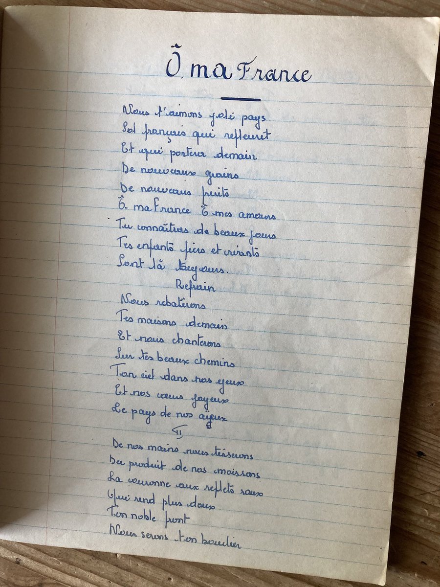 Trouvaille de vide-grenier.
Quand le Canada fournissait des cahiers aux écoliers de Caen, après la guerre.