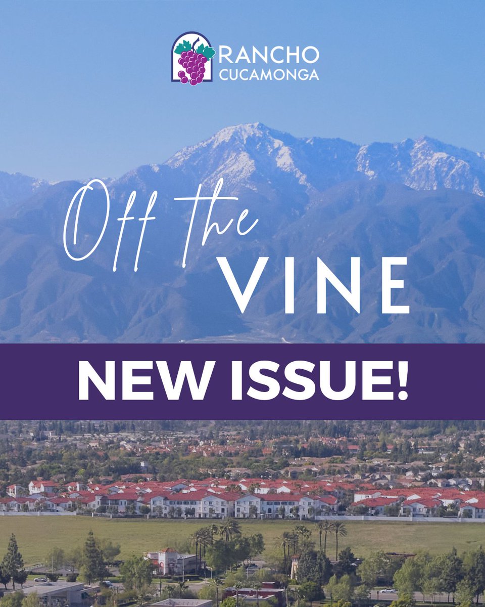 The June issue of Off the Vine, the City’s official digital newsletter, is here! To view recent City news and updates, visit conta.cc/3SweOY3. 🍇✨

Not a subscriber yet? Subscribe today to have it delivered directly to your inbox by visiting bit.ly/RCeNews.