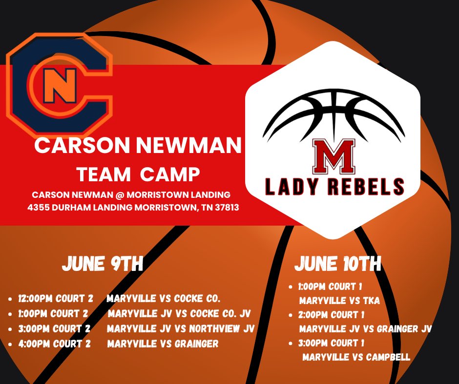 Lady Rebels at Carson Newman team camp!