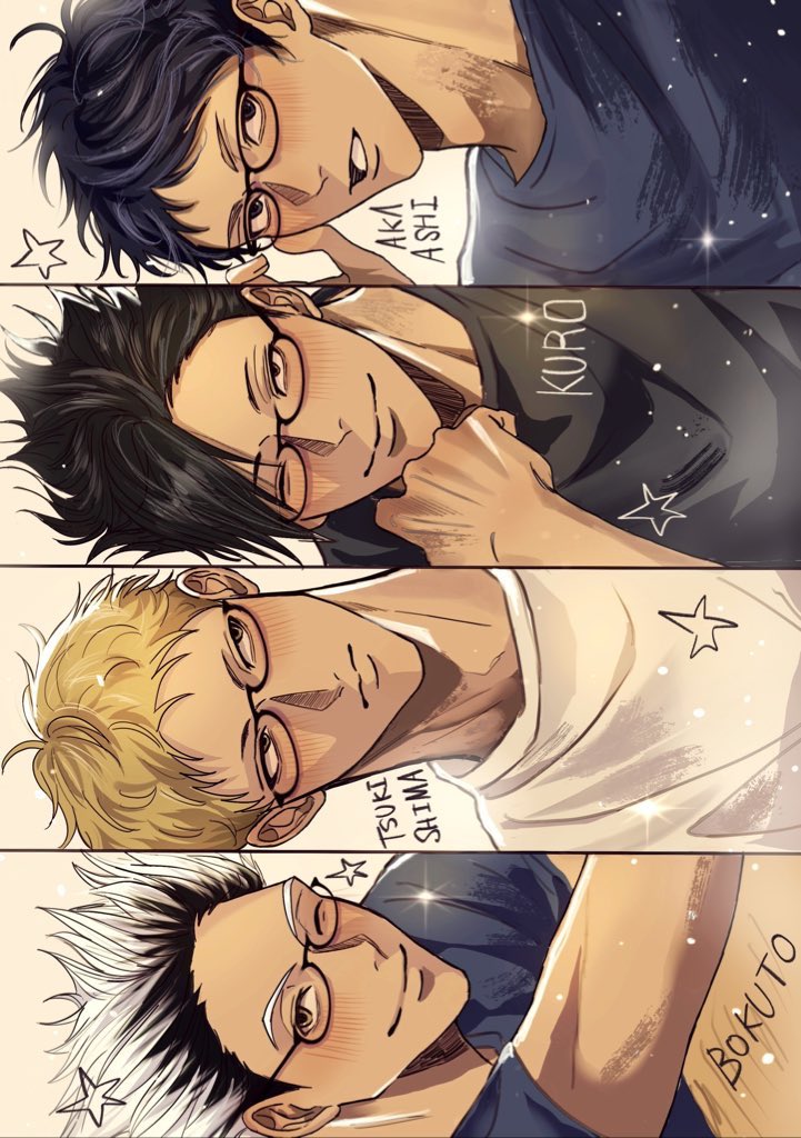 tama__hq's tweet image. めがねの第三体育館組👓　#Haikyuu