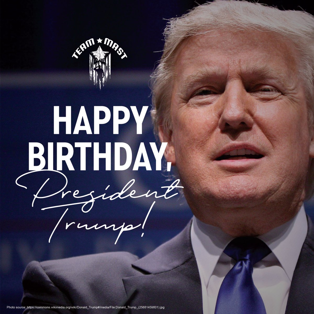 Happy Birthday to President Donald J. Trump! 🇺🇸

Your leadership is putting America first, securing our borders, rebuilding our military, and delivering economic growth! A new Golden Age for America!