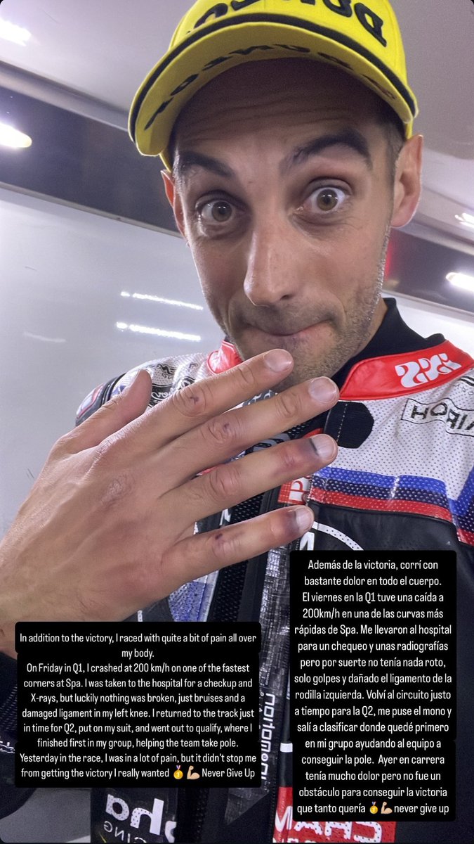 No se olviden de <a href="/TatiMercado36/">Tati Mercado</a>, ganador de las 8 horas de Spa 
FIM EWC Superstock 🇦🇷