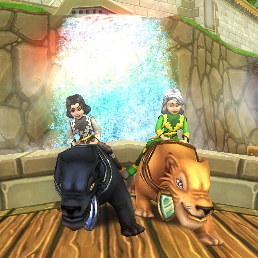 happy international best friend day here's me and mine <a href="/deadlywiz/">sheep ♡</a> 🖤💚⭐️ #wizard101