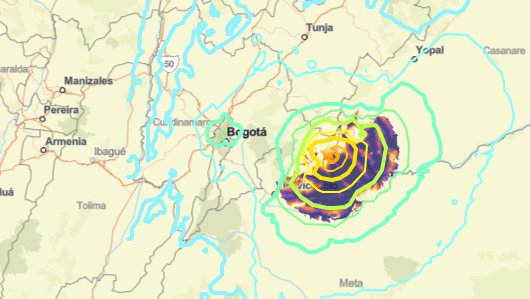 wfree vl (@wfree_xd) on Twitter photo la falla, que ha venido aumentando su energía sísmica en Cundinamarca, registró un sismo de epicentro superficial. El modelo de <a href="/USGS_Quakes/">USGS Earthquakes</a> indica posible licuefacción del terreno. Se espera una réplica mayor a 5️⃣.0️⃣ M en las próximas horas. #Sismo #Temblor la falla, que ha venido aumentando su energía sísmica en Cundinamarca, registró un sismo de epicentro superficial. El modelo de <a href="/USGS_Quakes/">USGS Earthquakes</a> indica posible licuefacción del terreno. Se espera una réplica mayor a 5️⃣.0️⃣ M en las próximas horas. #Sismo #Temblor
