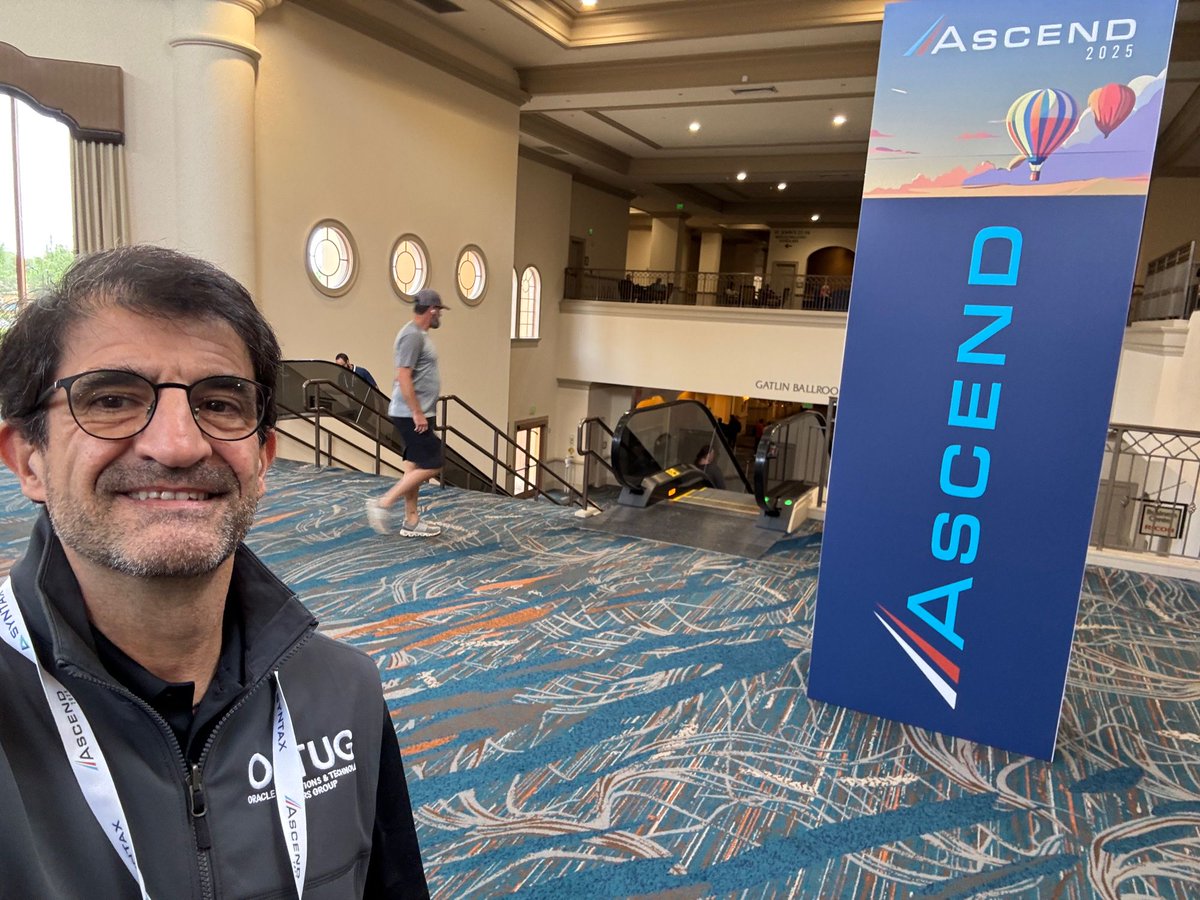 Kicking off #Ascend2025! Honored to serve as VP of <a href="/OATUG1/">OATUG</a> and to be presenting in 4 sessions. Excited to connect, learn, and share with the incredible #Oracle community. Let’s make this an unforgettable week! 💥 #OracleCloud #KNEX #TechLeadership <a href="/oracleace/">Oracle ACE Program</a> @oracle @oatug1