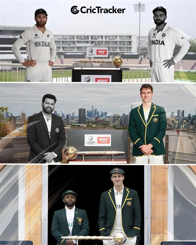 Cricketracker's tweet photo. 2021: NZ 🏆vs IND
2023: IND vs AUS 🏆
2025: SA v AUS

Who will win the title this time? https://t.co/DqtHD3jWe8