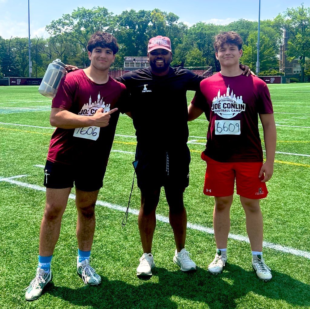 chris_owen215's tweet image. Thank you @Coach_Conlin , @TJH3_, and the whole @FORDHAMFOOTBALL staff for an unforgettable camp experience! The energy was top-tier, the coaching was real, and the competition brought the best out of everyone. Had a blast! 🏈🔥 

@CoachMHendricks @FBCGilliam @CoachMignanelli…