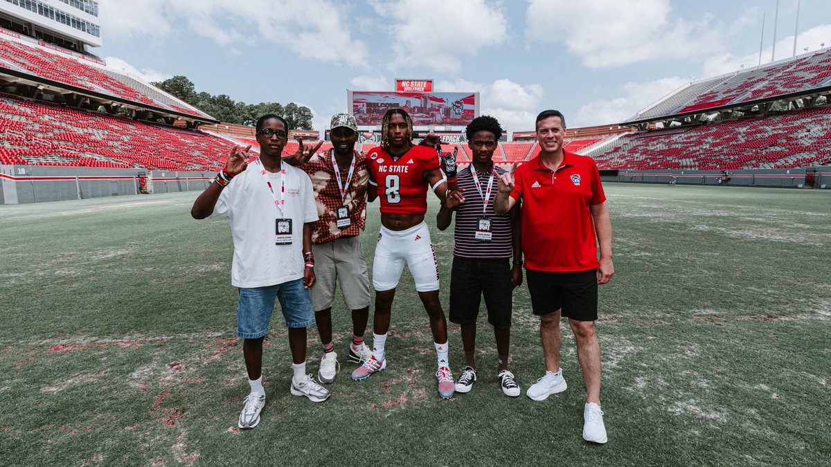 Lawrence Brown Jr (@athlj2026) on Twitter photo Had an great time on my official visit at NC State! Grateful for the opportunity and the love from the coaches and staff.<a href="/CoachSplintaQ/">LaFayette Stewart</a> <a href="/PackFootball/">NC State Football</a> <a href="/CoachEliot/">DJ Eliot</a> <a href="/CoachNickPopiel/">Nick Popiel</a>
<a href="/Coach_AMHill/">Aaron M Hill</a> <a href="/CoachTuftsJr/">Coach Leander Tufts</a> <a href="/grayson_fb/">Grayson Football</a> <a href="/RecruitGeorgia/">Recruit Georgia</a> <a href="/CoachCarswell/">Gregory Carswell 👐🏿👣</a> #OfficialVisit #Wolfpack Had an great time on my official visit at NC State! Grateful for the opportunity and the love from the coaches and staff.<a href="/CoachSplintaQ/">LaFayette Stewart</a> <a href="/PackFootball/">NC State Football</a> <a href="/CoachEliot/">DJ Eliot</a> <a href="/CoachNickPopiel/">Nick Popiel</a>
<a href="/Coach_AMHill/">Aaron M Hill</a> <a href="/CoachTuftsJr/">Coach Leander Tufts</a> <a href="/grayson_fb/">Grayson Football</a> <a href="/RecruitGeorgia/">Recruit Georgia</a> <a href="/CoachCarswell/">Gregory Carswell 👐🏿👣</a> #OfficialVisit #Wolfpack