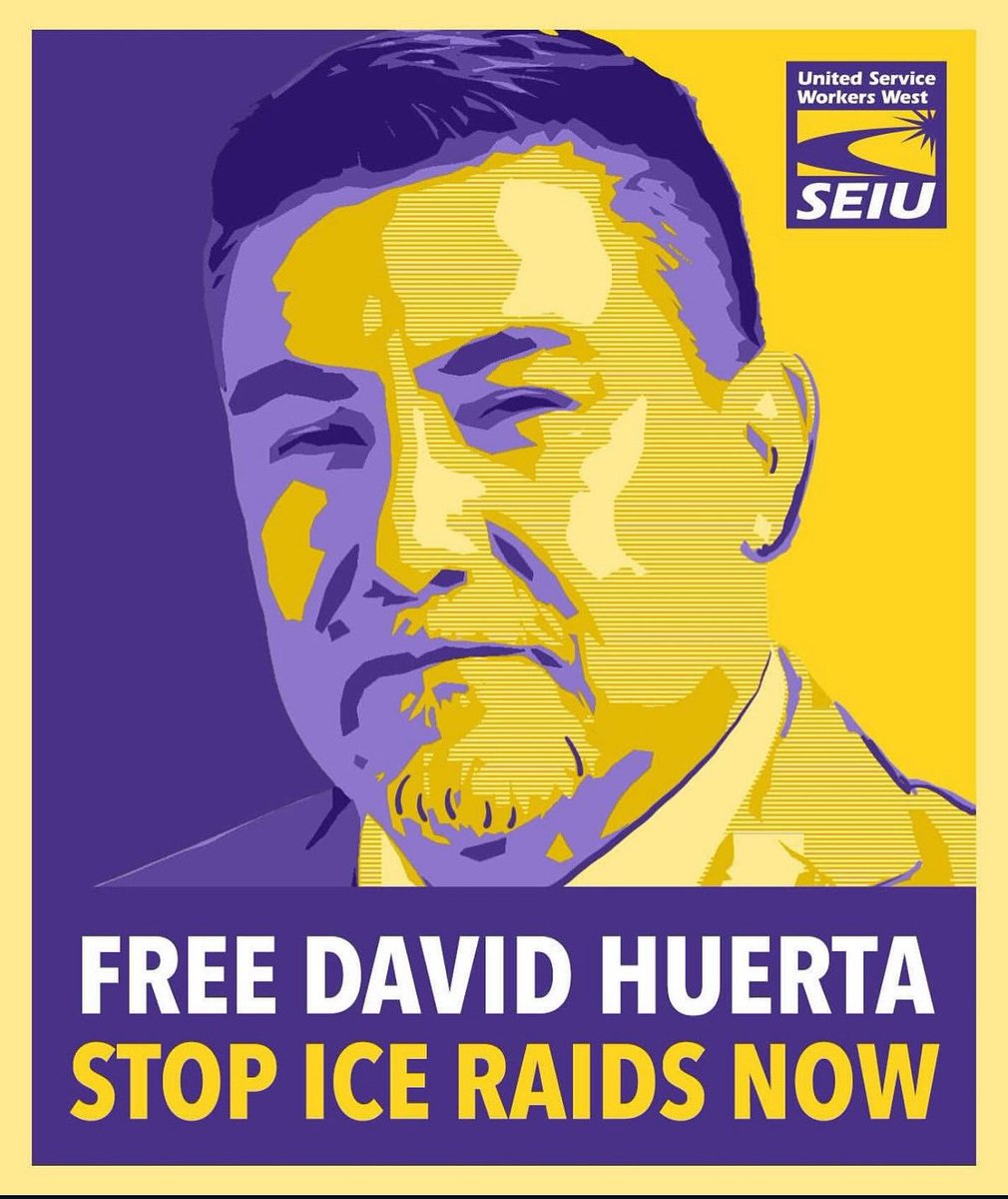 On Fri. ICE agents launched aggressive raids in LA. SEIU, USWW Pres. David Huerta was assaulted, injured and detained while advocating for immigrant workers and remains in custody. #FreeDavidStopICE
Call the Senate 1-833-312-1711 &amp; demand they free David Huerta &amp; stop ICE raids!