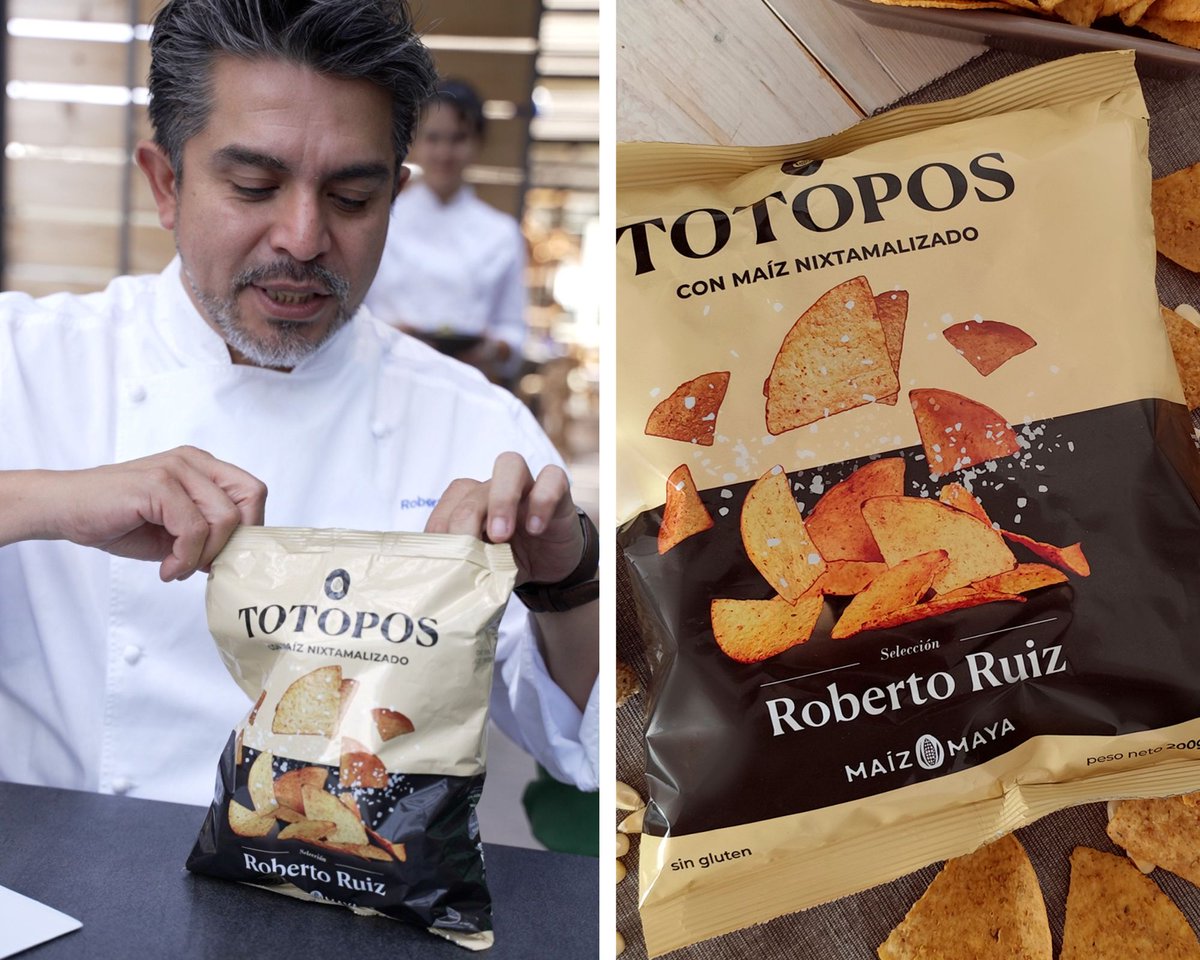 juanluisrecio's tweet image. El antojo mexicano más crujiente lleva ahora nombre propio: Roberto Ruiz, el primer chef de #México en conseguir una estrella Michelin en Europa, pone su sello en los #totopos de #MaízMaya. Esta deliciosa alianza viene firmada por dos pesos pesados de... periodistadigital.com/elbuenvivir/20…