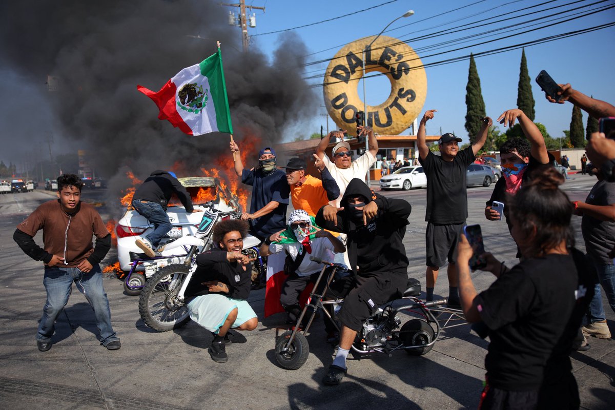 Imagine going to another country, breaking their laws, refusing to leave when asked, then rioting to stay…

You do all this while waving the flag of the nation where you came from, yet do not want to go back to that nation whose flag you so proudly wave?

We have seen enough.