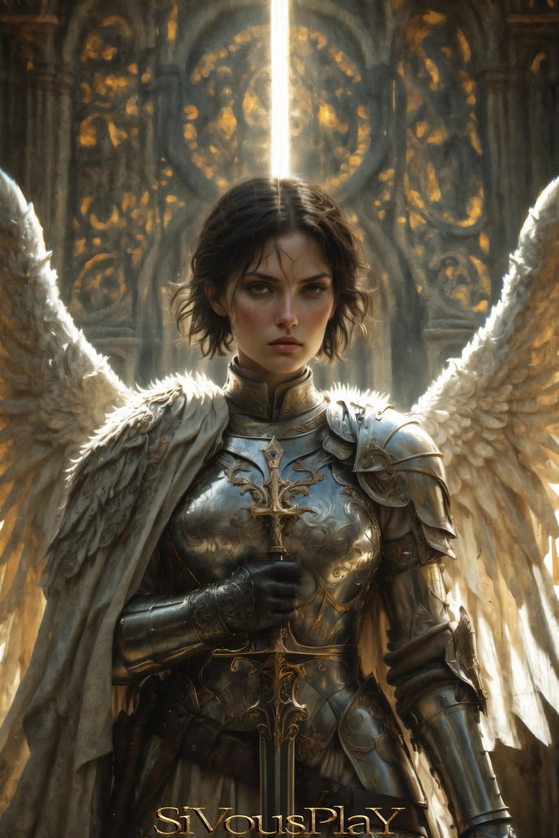 IngramOxford's tweet image. St. Joan of Arc Collection
Powered by #midjourney #mjv6 #stablediffusion #sdxl #faetastic #sdvn6 #aiart #digitalart #heroine #sivousplay #fantasy #fantasyart #angel #wings #Valkyrie #heavenly #joanofarc