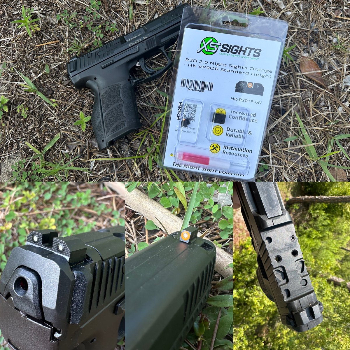 Mrgunsngear's tweet image. Swapped out the factory blacked out sights on the Heckler &amp;amp; Koch VP9A1 K with some XS Sights 🎯

Also pulled the Holosun SCS for an upcoming video; stay tuned 🦅🟢

#HecklerAndKoch #XSSights #Holosun