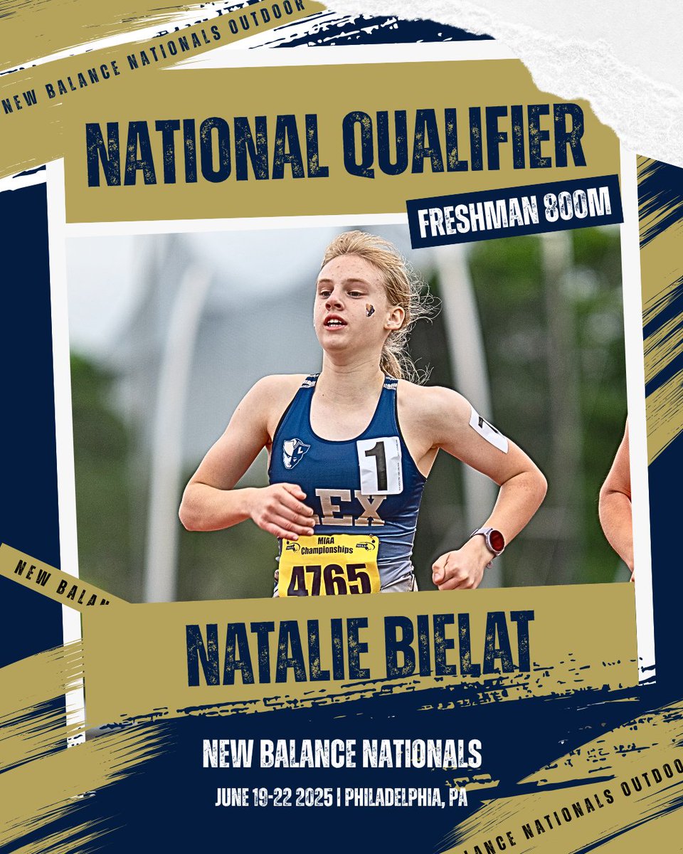 🚨NATIONAL QUALIFIER ALERT🚨 Natalie Bielat makes her mark to qualify for New Balance Nationals!! #LexGo #MinutemenTF #NBNationals