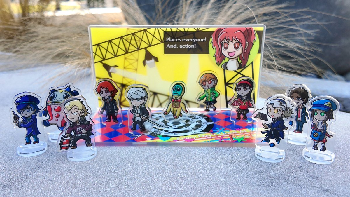 With Persona 4 Revival, will people finally notice my acrylic stands at cons 🤣🤣🤣?