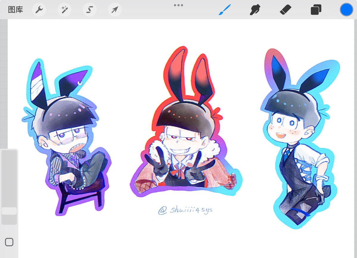 🐰🐰🐰
#おそ松さん #おそ松 #カラ松 #一松
#osomatsusan