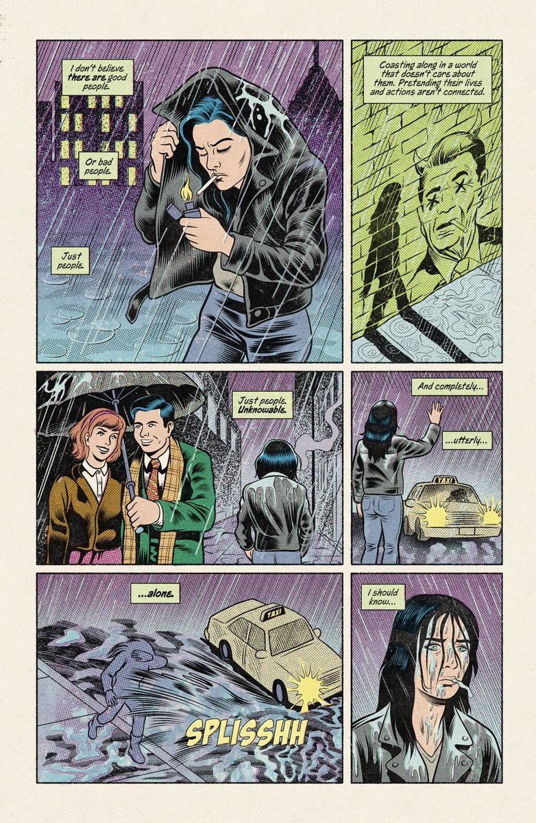 Here’s a sneak peek at Page 5 of JULIE GRIMM: IN SEARCH OF DEMONS, my new supernatural horror comic book, with interior art by R.L. Black. I love moody Julie.

Kickstarter pre-launch is live now! Campaign launches July 1.

kickstarter.com/projects/night…