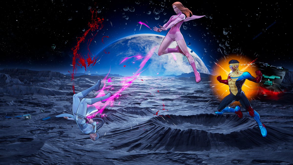CabooseEK's tweet photo. About INVINCIBLE VS:

- 3v3 Tag Fighter
- There will be a story mode for fans of the lore
- Casual + Competitive online modes, also will have an Arcade mode
- Developed by a team of Fighting Game and Invincible fans 🙌

SO EXCITED FOR THIS. https://t.co/BIMI5FG4Ho