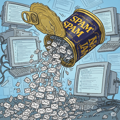 TheGizmoGrotto's tweet image. Spam Email is Named After a Canned Meat Product

Fun Tech Fact! The term &quot;spam&quot; for unwanted emails actually comes from a 1970 Monty Python sketch where a restaurant only serves dishes made with SPAM® canned meat, to the annoyance of customers. 🥫📧 #SpamFacts #TechEtymology…