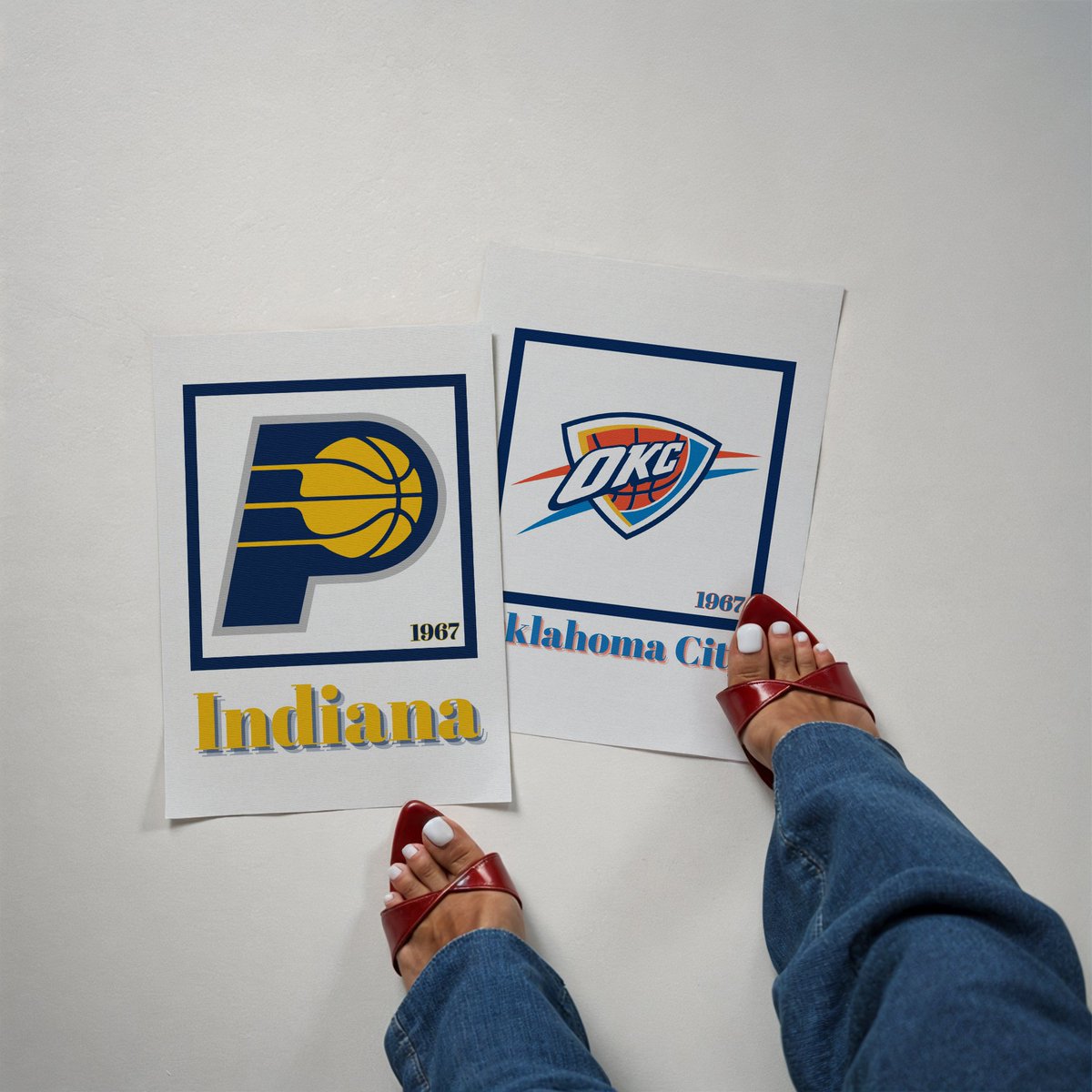 Game 2 of the NBA Finals is HERE. Pacers vs. Thunder⚡️Who ya got? 🏀

 Minimalist sports prints that bring the 🔥 without the clutter.
sugarfreeprints.co 

#ArtPrints #HomeDecor #NBAFinals #ThunderVsPacers #OKCThunder #IndianaPacers #WallArt #NBAFans #SugarFreePrints