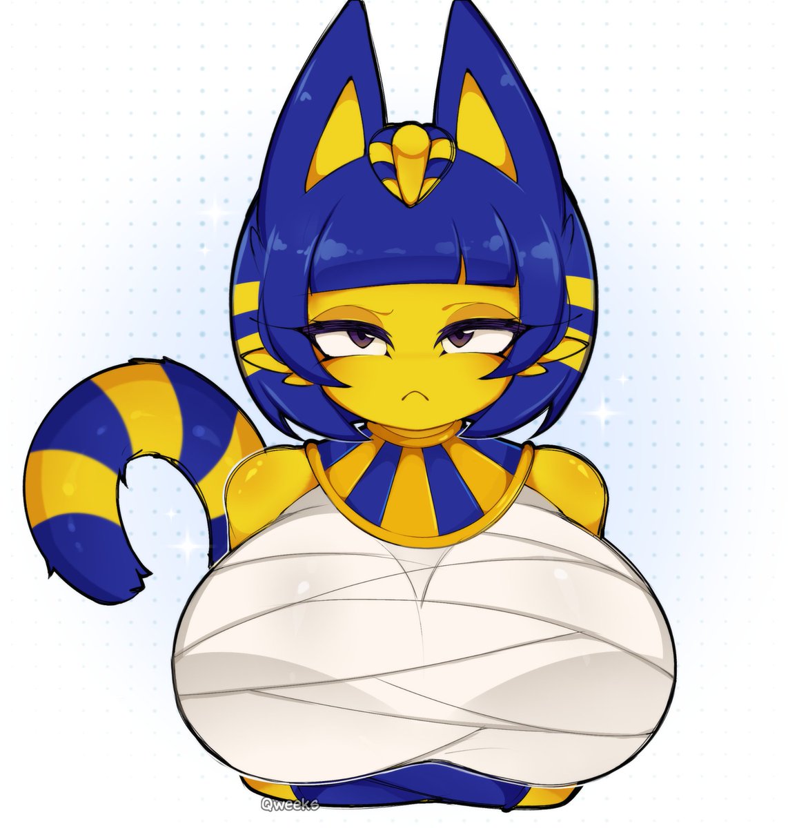 Qweechi_'s tweet photo. ✧ Boobs Ankha ✧

#art #character #ankha #boobs #qweeks https://t.co/p9cBiqEbsa