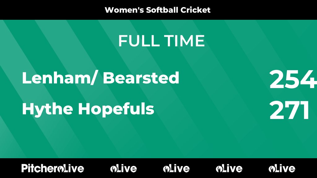FULL TIME: Lenham/ Bearsted 254 - 271 Hythe Hopefuls
#LENHYT #Pitchero
hythecsc.com/teams/279844/m…