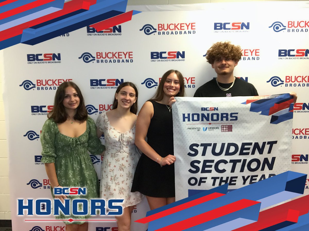 Special shout out to all our Panther Pack for always showing up to support our athletes and help us win this award 💜💛 #WeAreMaumee <a href="/BCSNsports/">BCSN</a>