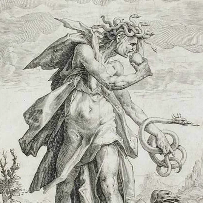 @ellidea Hehe Its a seven deathly sins reference- idk who made the original drawing but envy is often portrayed as a topless lady eating a heart out 